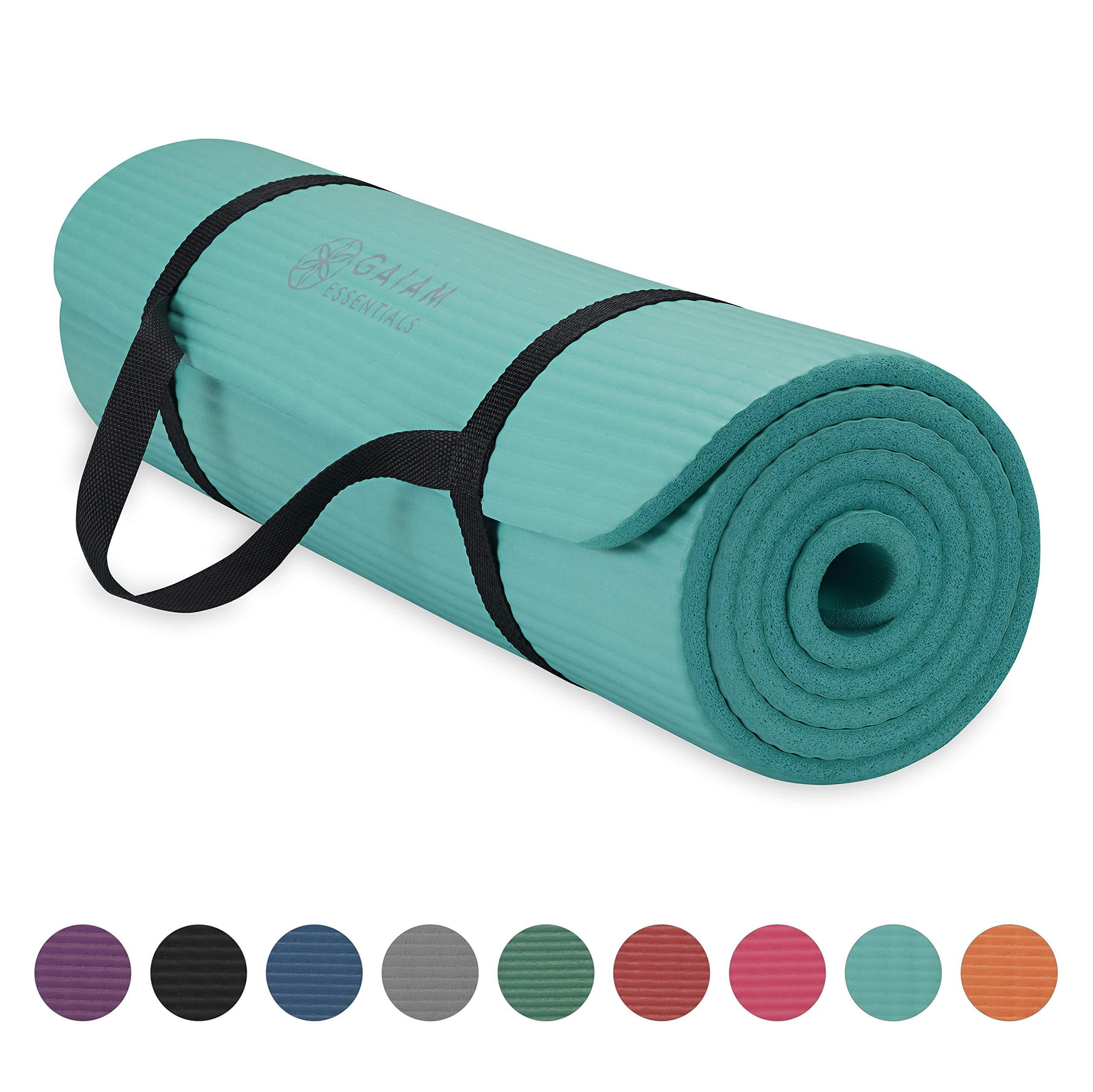 Yoga Mat High Density Thick Exercise Fitness Pilates Gym Workout 75" L X 39" W 