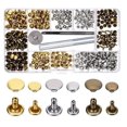 thumbnail image 3 of Coofit 180 Sets Leather Rivets Metal Rivet Buttons Double Cap Rivets with Fixing Tools, 3 of 10