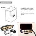 thumbnail image 4 of cartuchos de recogida DOBLE CJ01L Cajon Box Pastilla de preamplificador de tambor Pastilla de instrumento musical con micrófono Jack de 1/4 pulgadas DOUBLE  cartuchos de recogida, 4 of 6