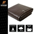 Super Heavy Duty Brown Poly Tarps 6' x 8'
