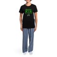 thumbnail image 4 of CafePress - Irishiwasrunning Women's Dark Pajamas - Women's Short Sleeve Print T-Shirt and Pants Dark Cotton Pajama Set, 4 of 7