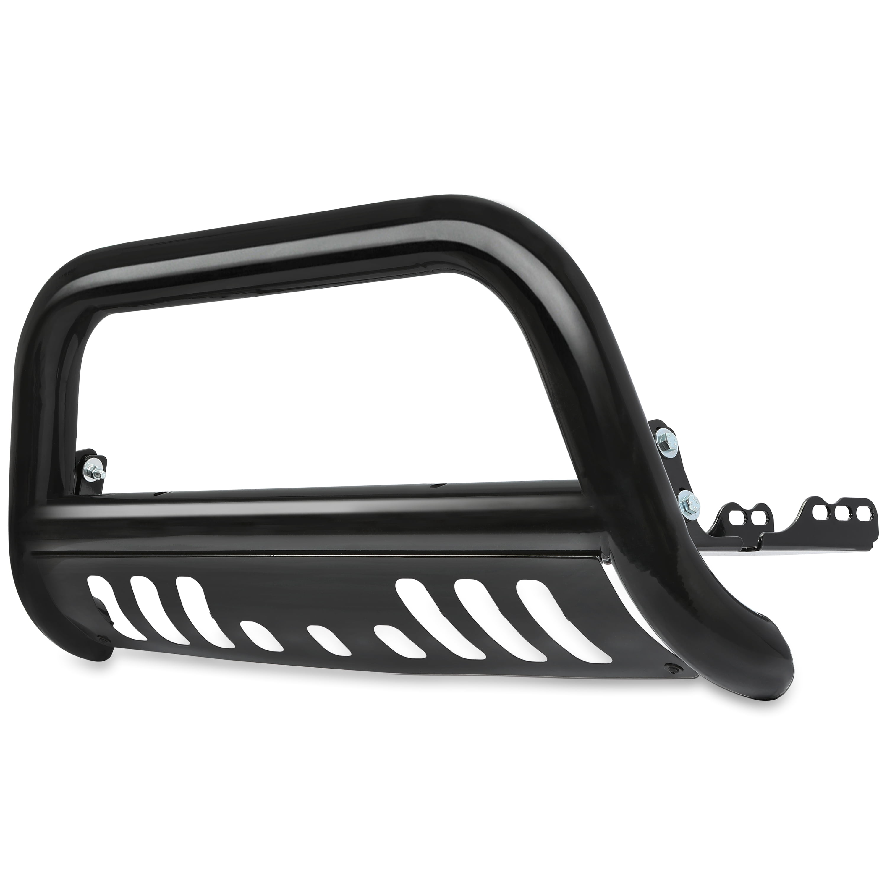 Kojem 3’’ Front Bumper Bull Bar Brush Push Fits 2007-2020 Chevy Silverado GMC Sierra Tubing Black with Instruction