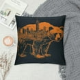 thumbnail image 2 of Heduofu Chicago Downtown City Skyline -  Chicago Downtown City Skyline Illinois Pride Throw Pillow White, 2 of 5