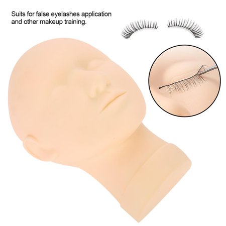 Professional Makeup Practice Mannequin Head Silicone Cosmetology ...
