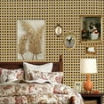 thumbnail image 3 of Honeycomb Grid Wallpaper Retro Style Restaurant Living Room Decoration Furniture Renovation Stickers DIY Self-adhesive Wallpaper, 3 of 7