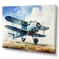 thumbnail image 2 of Designart "Plane Soaring Through The Sky" Plane Canvas Art Print, 2 of 7