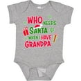 thumbnail image 3 of Inktastic Who Needs Santa when I Have Grandpa Boys or Girls Baby Bodysuit, 3 of 5