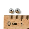 thumbnail image 5 of 144 pc Preciosa® Crystal Beads Czech Crystal Bicone(451 69 302 Rondelle) 23980 20700 Light Hematite 2x 4mm Hole: 0.8mm, 5 of 5