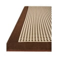 thumbnail image 3 of Unique Loom Outdoor Border Collection Area Rug - Frame (2' x 6' 1" Runner Brown/Ivory), 3 of 9