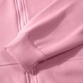 thumbnail image 6 of Women's 2 Piece Sets Fall Casual Outfits Drop Shoulder Full Zip Hooded Jacket Elastic Waist Sweatpants Daily Loungewear Suits Pink XXL, 6 of 6