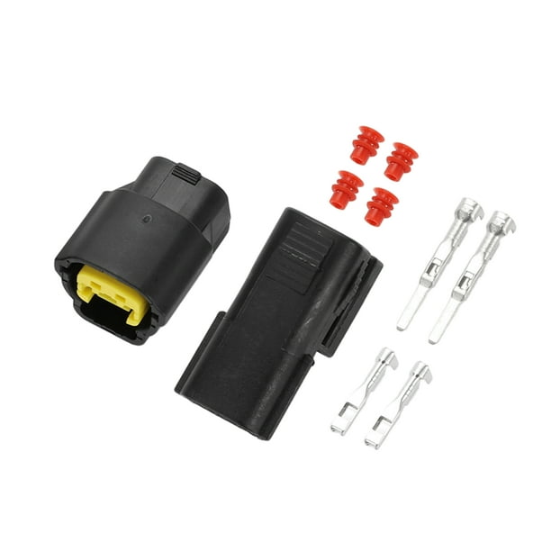 Conector de terminal de cable impermeable de 2 pines para automóvil, conector macho hembra para Hyundai Elantra 1 set