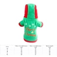 thumbnail image 4 of Disfraz navideño para perro Ropa navideña para mascotas Ropa para perros Sudadera con capucha para perros, 4 of 6