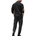 thumbnail image 4 of RUTAYY Men's Outfits Casual Sports 2 Piece Loose Fit Solid Color Long Sleeve Workwear Everyday Wear Classic Chic Sets, 4 of 9