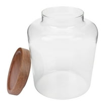 COSMOBETTY Glass Storage Jar Transparent 1Set 6.3x3in