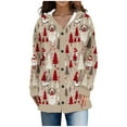 thumbnail image 2 of LOVZFMLL Cardigan pour Femmes Décontracté de Noël Imprimé Cardigan Tricoté Veste à Boutons Manteau, 2 of 6
