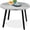 Gray, variant on Best Choice Products 35.5in Mid-Century Modern Round Dining Table w/ Steel Legs, Adjustable Feet - Natural
