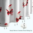 thumbnail image 6 of White Christmas Santa Pattern Shower Curtain 36"x72" ,Bathroom Decorative Shower Curtains Set with 12 Hooks,Modern Waterproof Washable Shower Curtain, 6 of 6