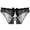 #1 Black, variant on Lolmot Women Soft Sexy Underwear,Women Sexy Floral Lace Panty Underwear Brief Crotchless Thong Lingerie