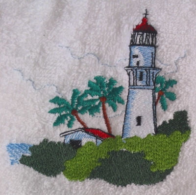 Lighthouse His & Hers Personalized 3 Piece Bath Towel Set Color Choice 