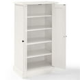 thumbnail image 4 of Pemberley Row Wood Distressed White Accent Cabinet Rectangular Adjustable Shelves 41.25" Unassembled, 4 of 8