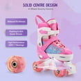 thumbnail image 5 of Gonex Roller Skates for Girls Boys 4 Size Adjustable Quad Skates with Light up Wheels, 5 of 7