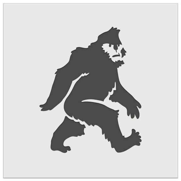 Bigfoot Sasquatch Mythical Creature Cryptid Walking DIY Cookie Wall Craft Stencil - 5.5 Inch