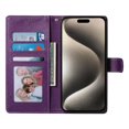 thumbnail image 4 of Funda para FOXDOCK iPhone 15 Plus – Cuero Premium, 3 ranuras para tarjetas, Protección contra impactos, 4 of 5