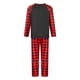 thumbnail image 5 of Conjunto de pijamas navideños a juego para toda la familia de Fiomva, para adultos y niños, con estampado de ciervos y pantalones a cuadros, ropa de dormir, 5 of 8