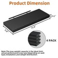 thumbnail image 4 of Eunos Floating Shelves for Wall, 16 inch 4 Pack Wood Shelves for Bathroom, Bedroom, Living Room, Kitchen, Black, 4 of 6