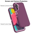 thumbnail image 4 of eBizware for Samsung Galaxy A14 5G Case,Shockproof Heavy Duty Armor Rugged Rough Hard Plastic Rubber Silicone Bumper 2-Layer Hybrid Protective Cover Case for Samsung Galaxy A14 5G, Wine, 4 of 9