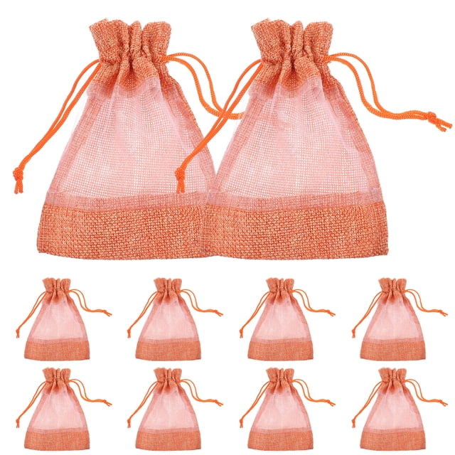 10 Uds. Bolsas vacías bolsas con cordón bolsas de joyería bolsas de recuerdo de fiesta bolsas de malla multiusos