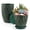 Green Gold, variant on FOUKUS 6 inch Plastic Plant Pots: 5 Pack Indoor Planters with Drainage and Tray Outdoor Flower Pots, Green Gold