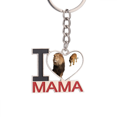 thumbnail image 1 of Feline Tigers Attack Ferocious Keychain Metal Keyring Holder Love MAMA Mother, 1 of 3