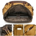 thumbnail image 2 of Large Capacity Waterproof Outdoor Canvas Vintage Backpack,B9 Khaki, 2 of 2