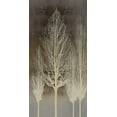 thumbnail image 2 of Bennett, Kate 9x14 White Modern Wood Framed Museum Art Print Titled - Trees on Brown Panel II, 2 of 4
