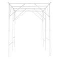 thumbnail image 4 of 6.56' Metal Garden Arbor Arch Trellis for Climbing Plants Vines Ceremony, 4 of 15