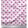 thumbnail image 1 of Soimoi Poly Georgette Fabric Dot & Snow Flakes Floral Fabric Prints By Yard 42 Inch Wide, 1 of 5