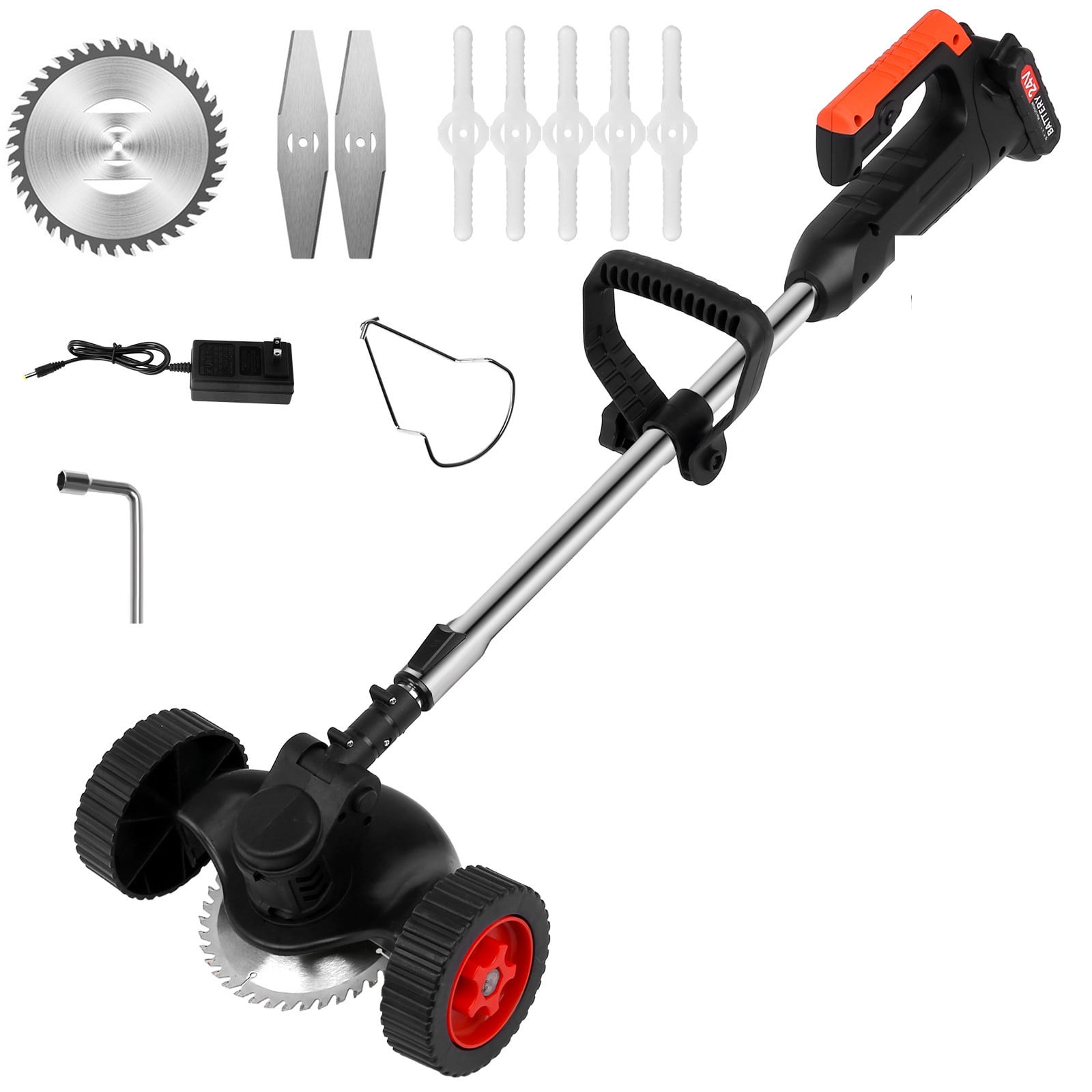 Henpk Lawn Mowers Electric Weed Eater Cordless Grass String Trimmer