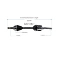 thumbnail image 6 of GSP NCV11541 GSP New CV Axle Fits select: 1999-2002 MERCURY COUGAR, 1996-2000 FORD CONTOUR, 6 of 7
