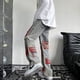 thumbnail image 5 of Pantalones vaqueros con agujeros estilo hip hop para mujer, pantalones vaqueros holgados y rectos de cintura alta, ropa de calle para parejas, pantalones de pierna ancha rotos estilo Harajuku, 5 of 5