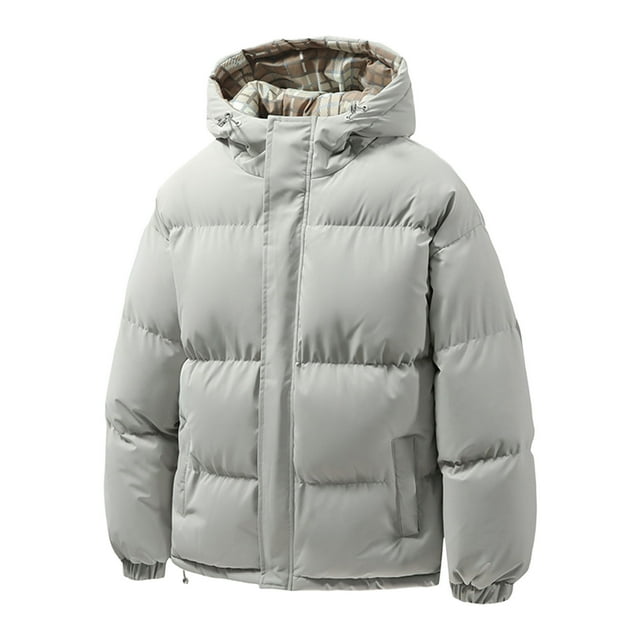 Winter Warm Thickened Down Jacket Windproof Cold Weather Coat With Hood Outdoor Thermal Insulated For Daily Use
