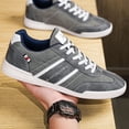 thumbnail image 2 of Men's Casual Canvas Sneakers – Classic Low-Top Skate Shoes for Walking, Daily Wear, 2 of 6