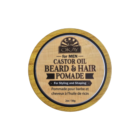 OKAY Men Hair & Beard Pomade, 2 oz &ndash; All-Day Hold, Silicone & Paraben-Free Styling for Hair & Beard