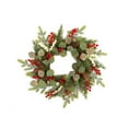 thumbnail image 1 of Monstrate Guirnalda de frutas rojas con hojas de eucalipto de Navidad, colgante para puerta colgante de verduras, decoración interior, guirnalda Kits de decoración para fiestas, 1 of 6