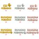 thumbnail image 2 of 16' Happy Eid Mubarak Ramadan Letter Foil Globos Decoración Alfabeto Banners, 2 of 5