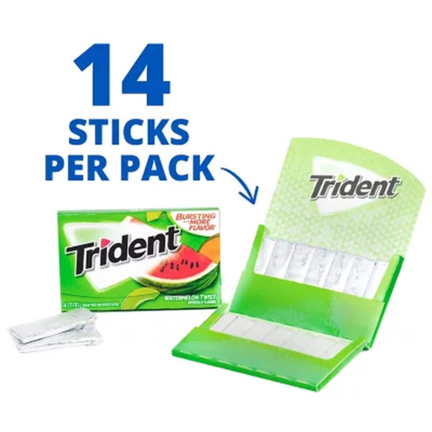 Trident Fruit Variety Pack Sugar Free Gum (14 per Pk., 20 Pk.)