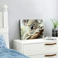 thumbnail image 3 of FCXZI Animals Wall Art  Cute Koalas Print on Canvas Picture Nature Safari Animal Painting for Bedroom Living Room Nursery Home Decor,Stretched and  Ready to Hang  20x16in, 3 of 6