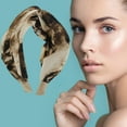 thumbnail image 6 of Unique Bargains 1 Pc Wide Tie Tie-dye Headbands for Women Coffee Color, 6 of 6
