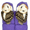 Purple, variant on Anvirtue Hand Knitted Wool Nordic Mittens with Owls Thick Comfortable Winter Gloves