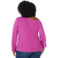 thumbnail image 3 of Sofia Jeans by Sofia Vergara Women's Plus Size One-Shoulder Sweater, 3 of 7
